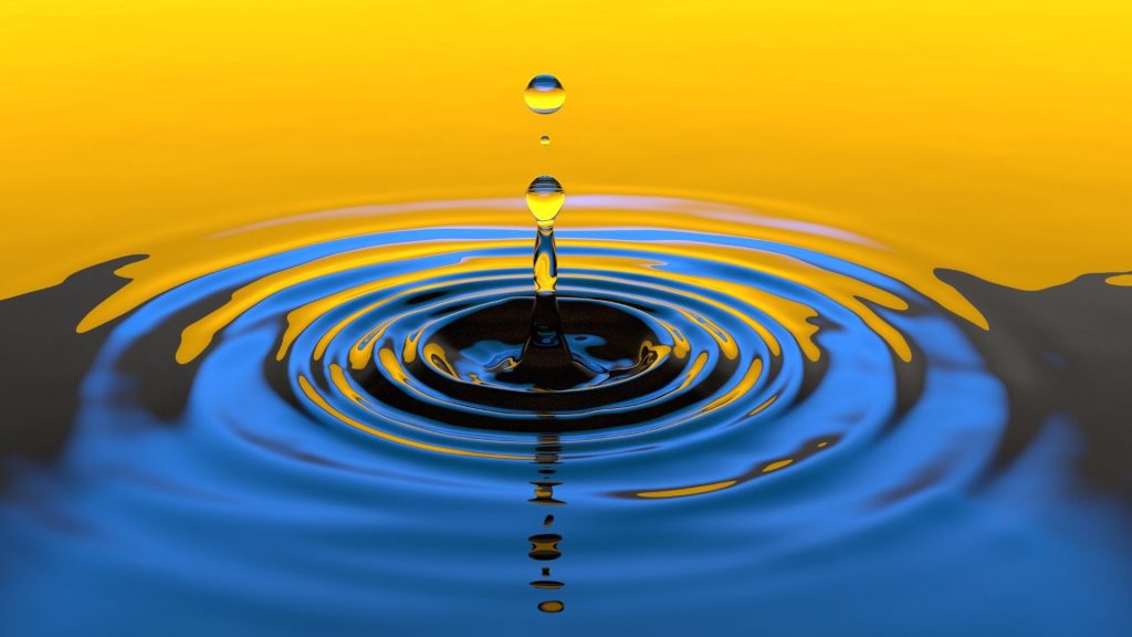 MindTuner - Begleitende Hypnose, Ein Tropfen fällt ins Wasser und es entstehen Wellenkreise