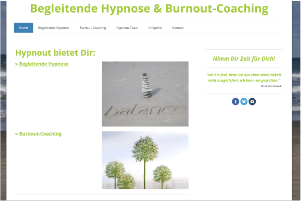 Bild der Webseite von Simona Borchers, Burnout-Coaching & Begleitende Hypnose